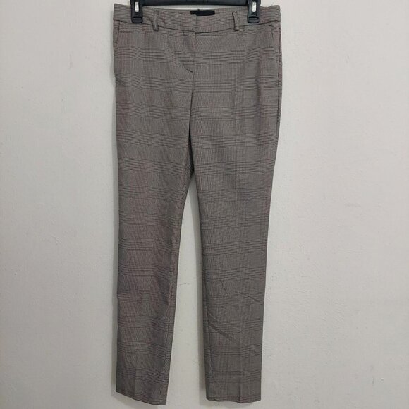 Cynthia Rowley Pants - Cynthia Rowley New York Women's Gray Plaid Slim Fit Dress Pants Pockets Size 2